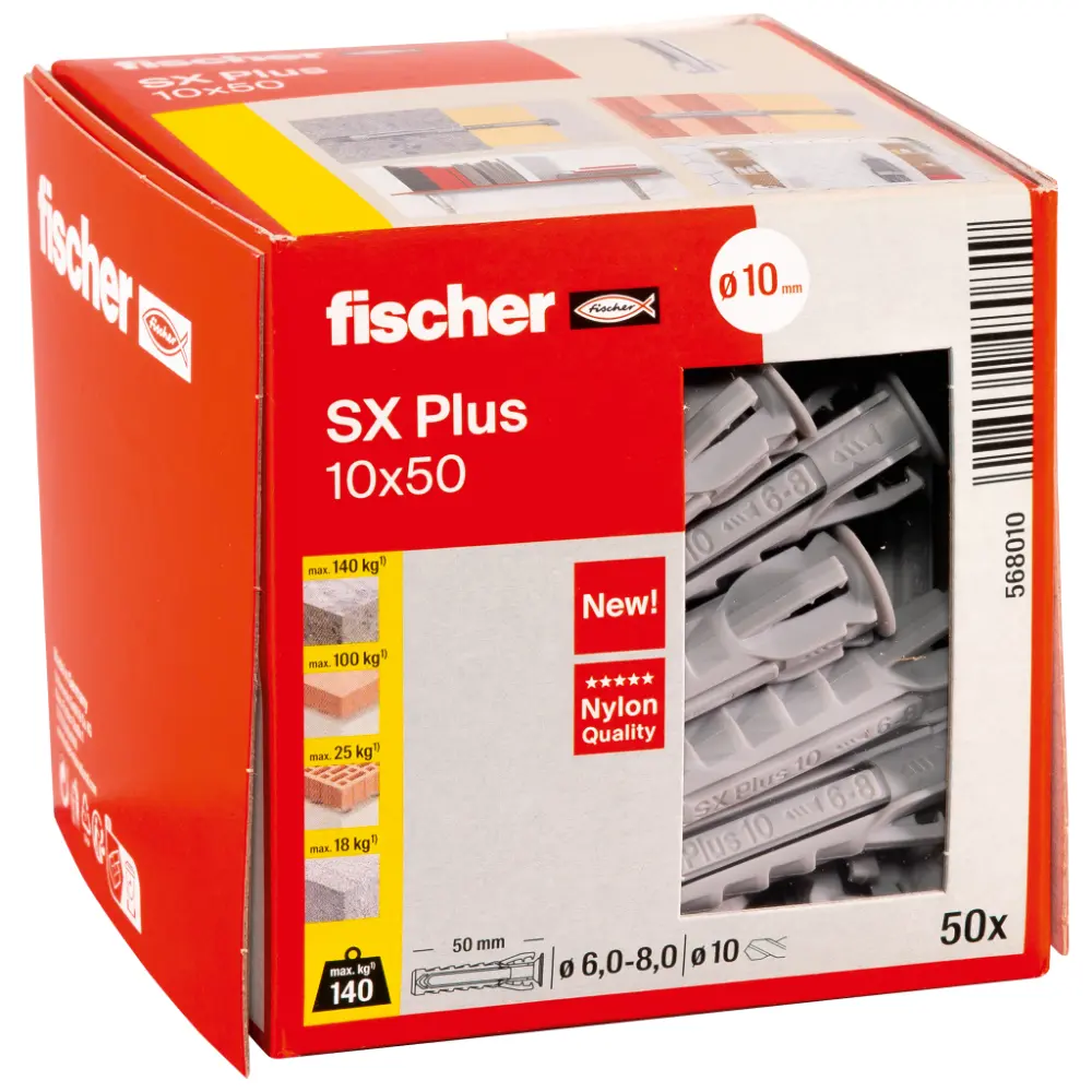 Fischer Spreizdübel SX Plus 10x50