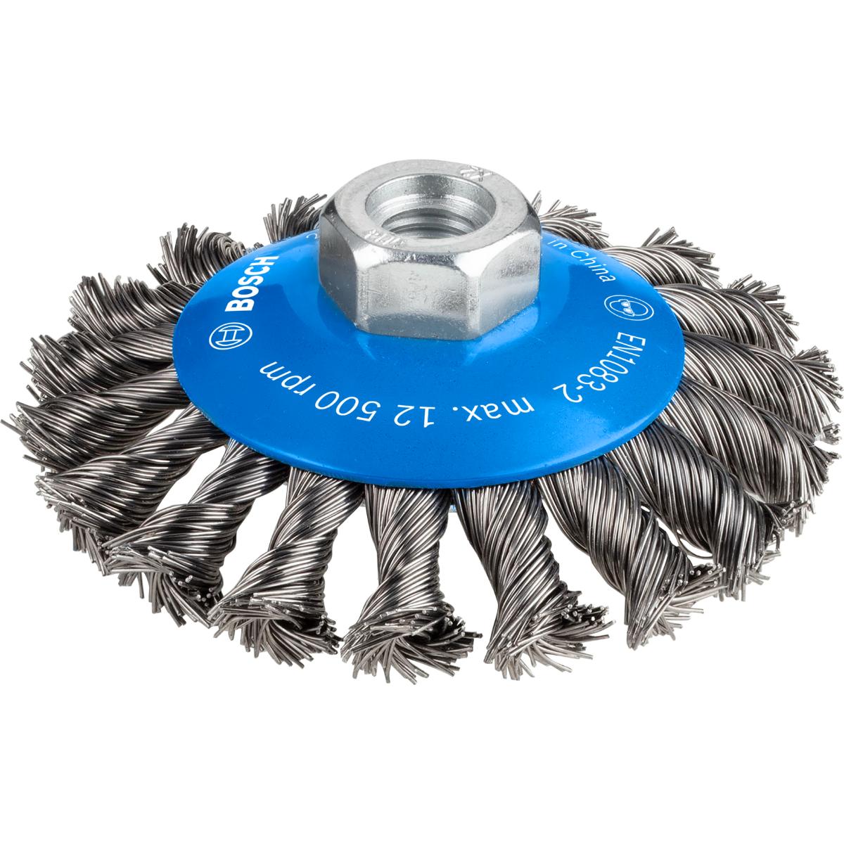 Bosch PRO Kegelbürste Heavy for Metal, gezopft 100mm