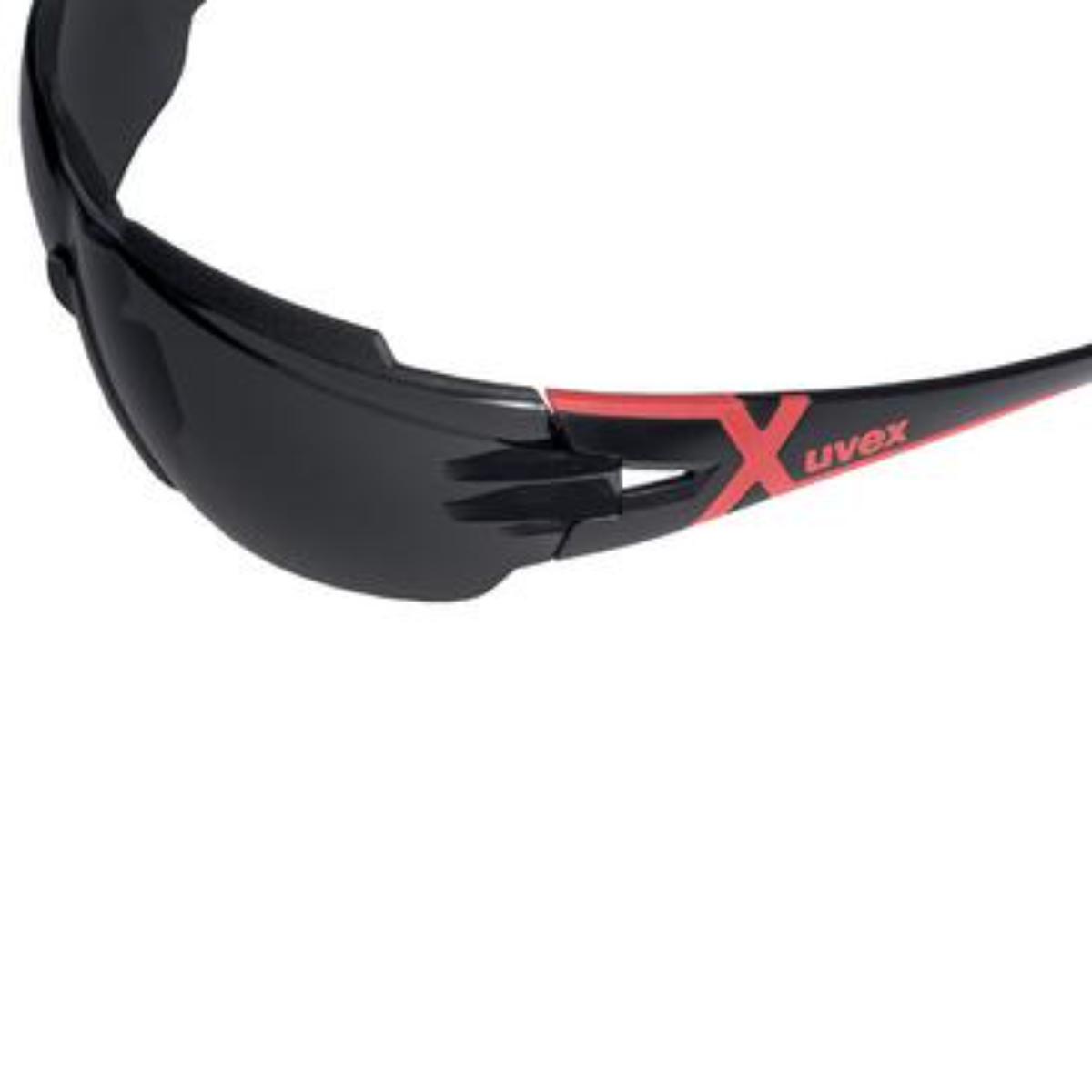 uvex Bügelbrille pheos cx2 Infrarotschutz 5,0 schwarz, rot