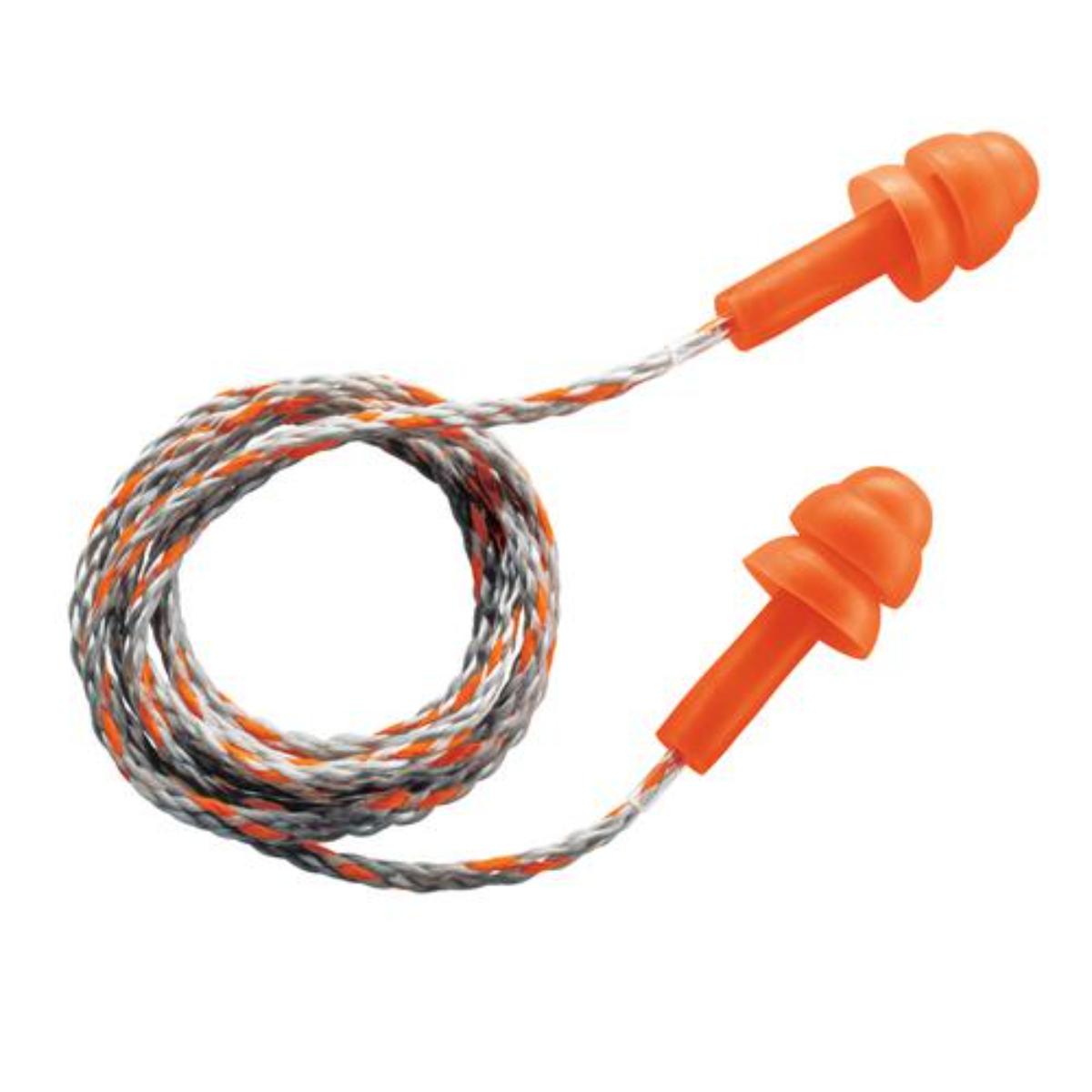 uvex whisper orange Gehörschutzstöpsel mit Kordel SNR 23 dB 50 Paar paarweise in Minibox