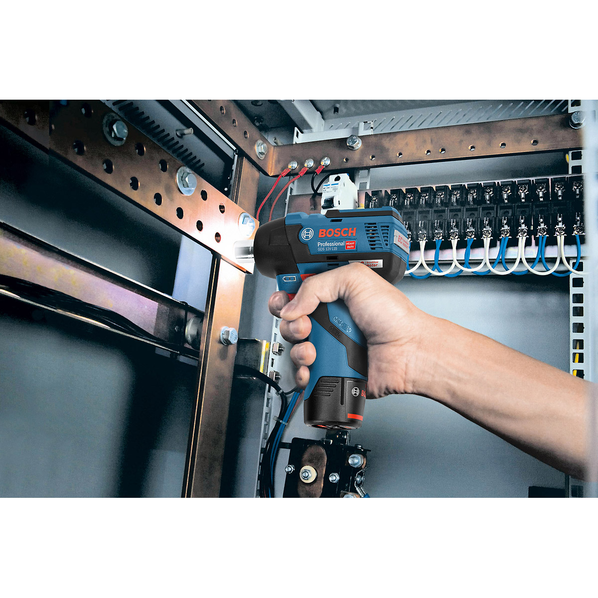 Bosch Akku-Drehschlagschrauber GDS 12V-115, mit 2 x 3.0 Ah Li-Ion Akku, L-BOXX