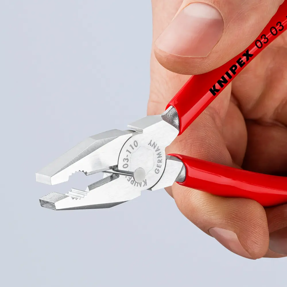 KNIPEX Mini-Kombizange mit Kunststoff überzogen verchromt 110 mm