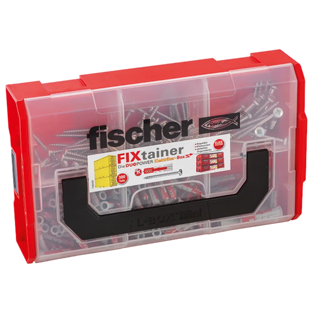 Fischer Dübelsortiment FixTainer - DuoPower Elektriker 300 Teile