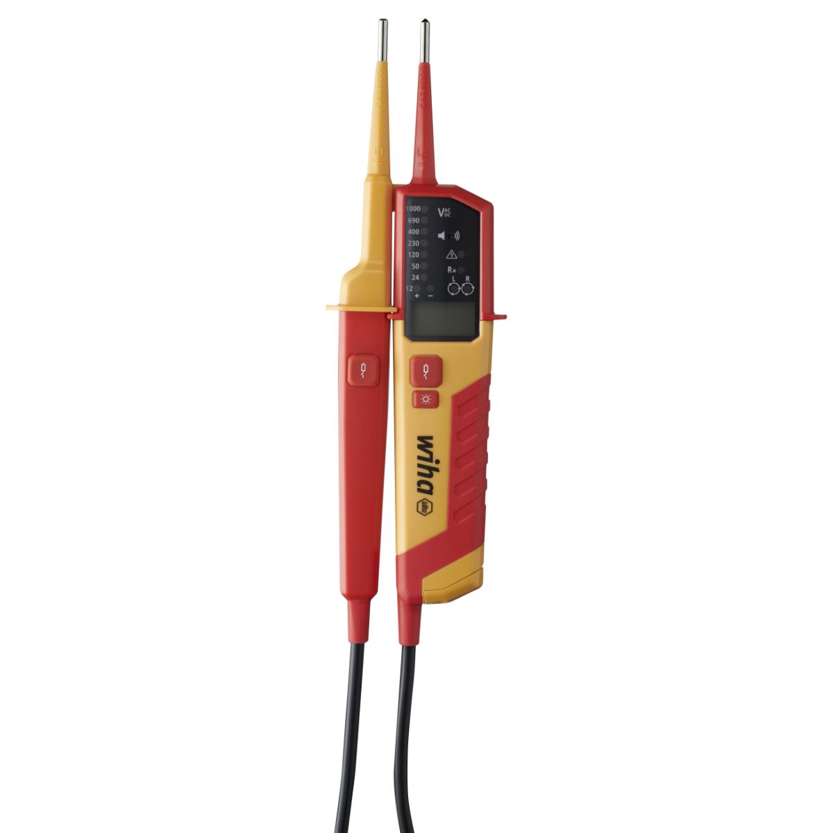 Wiha Spannungs- und Durchgangsprüfer 0,5 - 1.000 V AC, CAT IV mit 2x AAA-Batterien