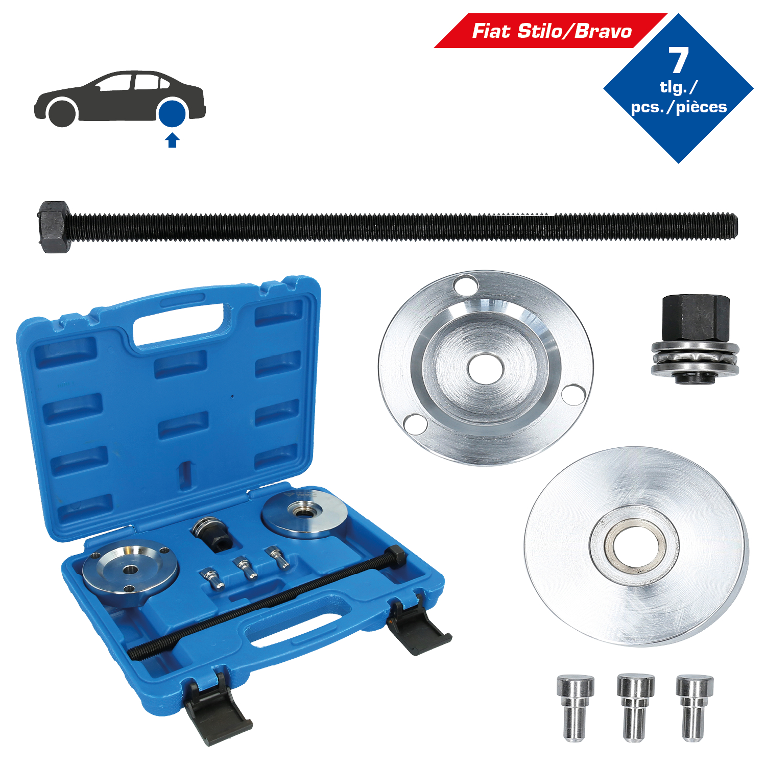 Brilliant Tools Silentlager-Werkzeug-Satz, für Fiat, 7-tlg - BT672250