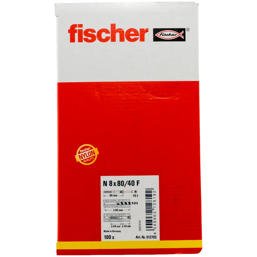 Fischer Nageldübel N 8x80/40 F (100)