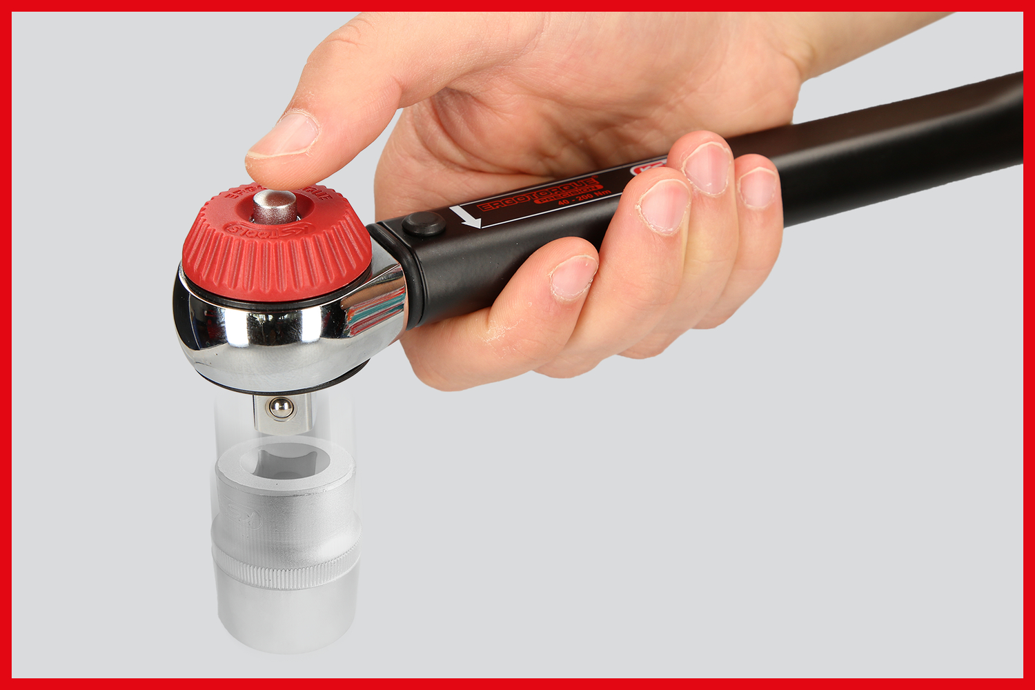 KS Tools ERGOTORQUE®precision Ratschen-Drehmomentschlüssel Drehknopf