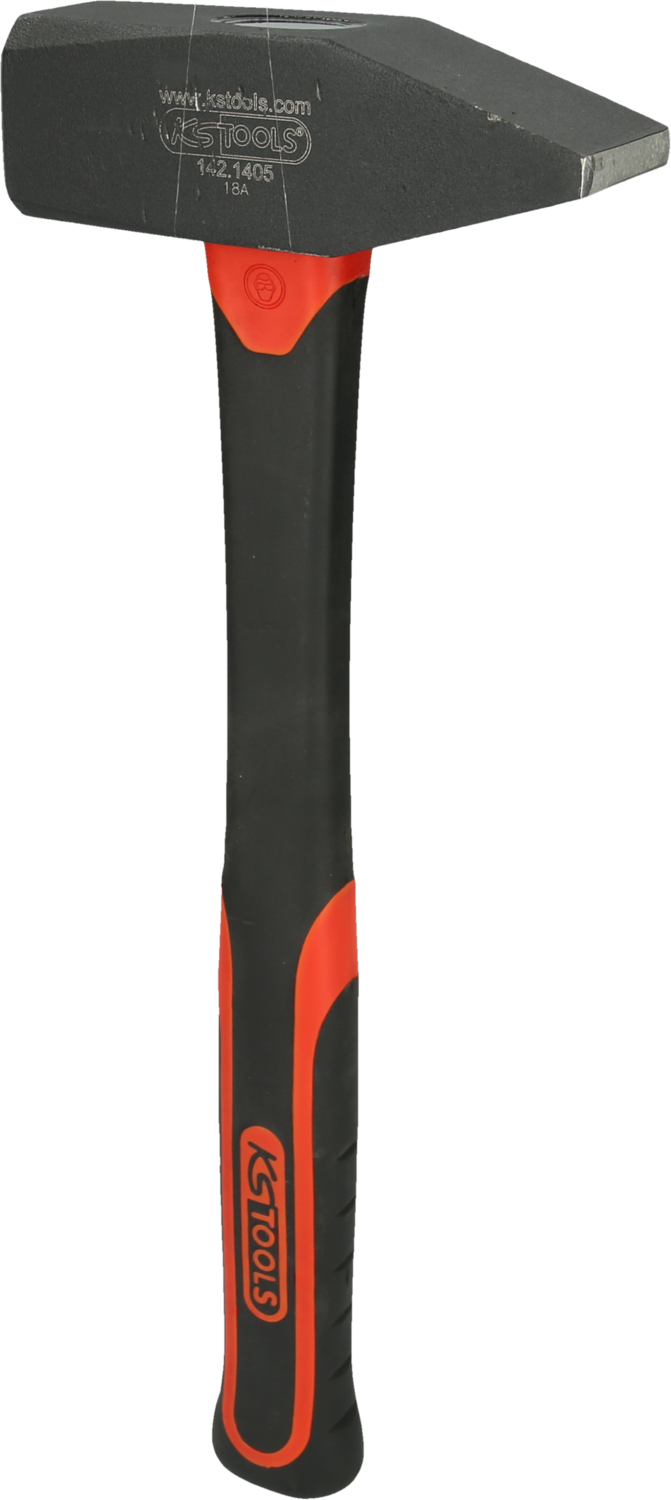 KS Tools Schlosserhammer mit Fiberglasstiel