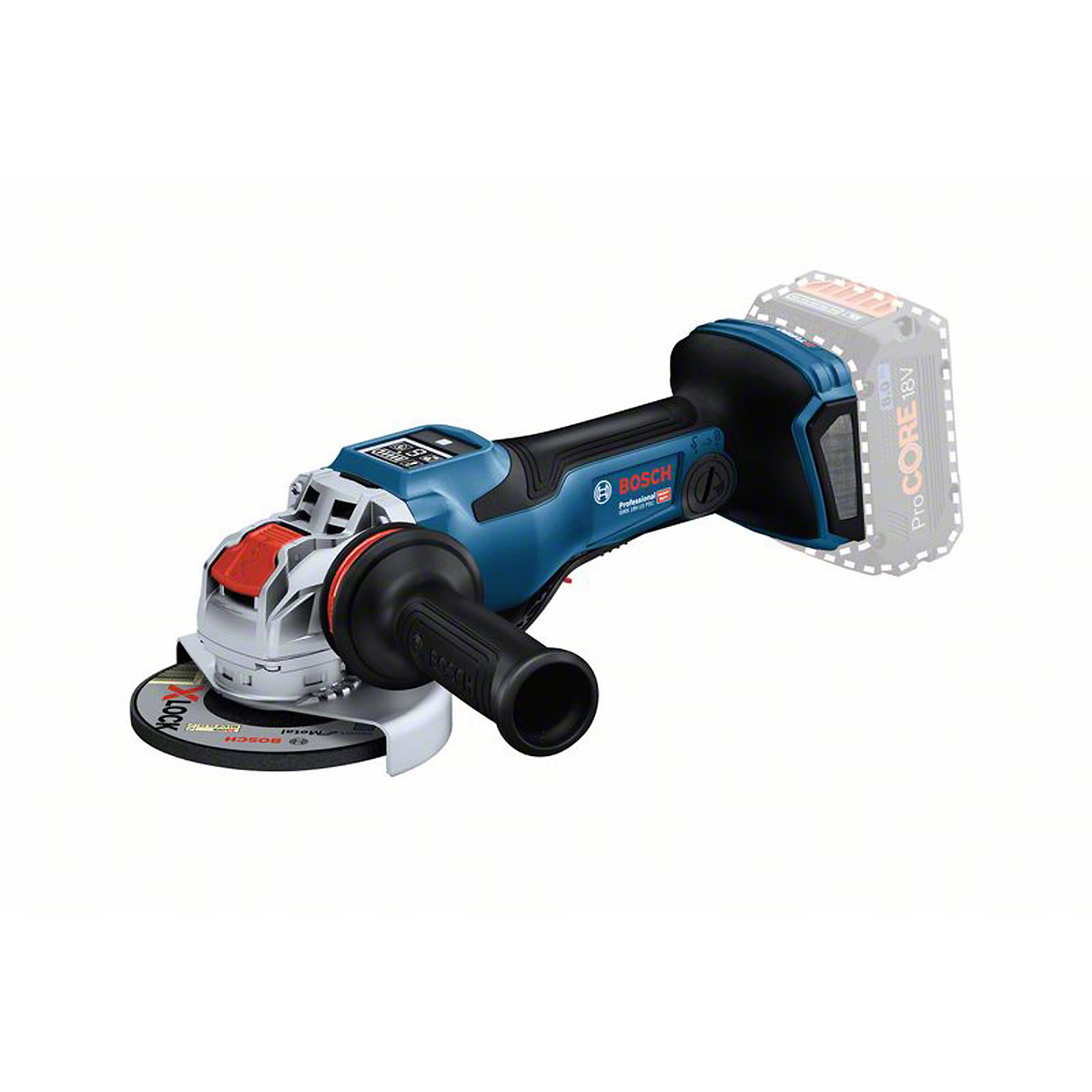Bosch Akku-Winkelschleifer BITURBO mit X-LOCK GWX 18V-15 PSC