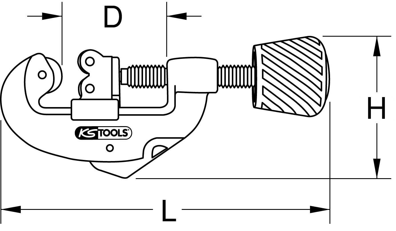 KS Tools Klein-Rohrabschneider, 3-30mm
