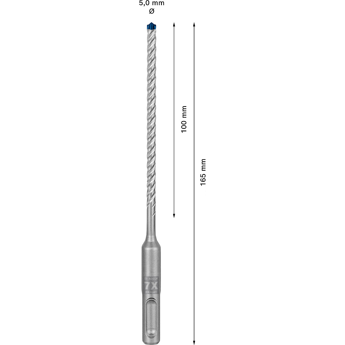 Bosch EXPERT SDS plus-7X Hammerbohrer, für Bohrhämmer ø 5 mm
