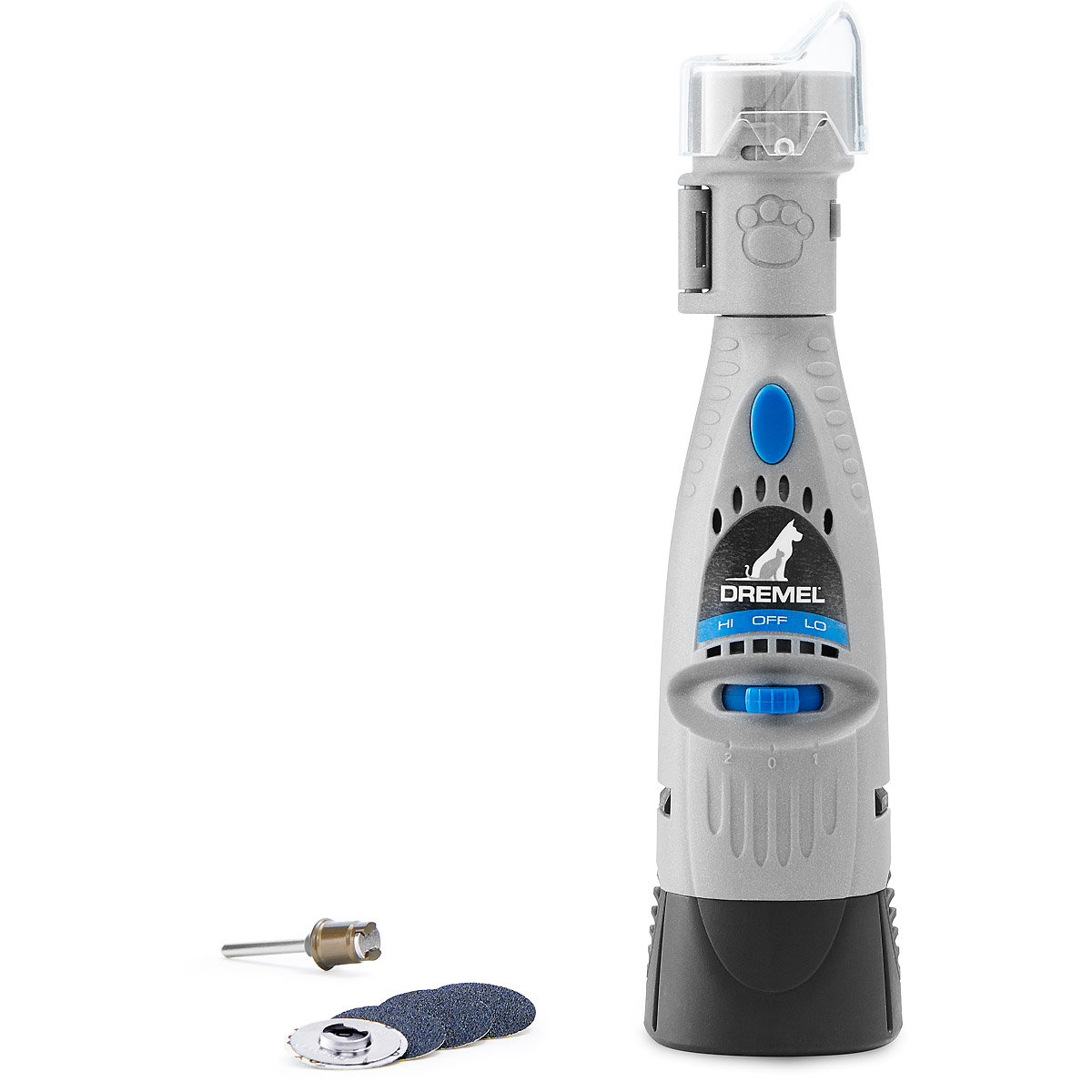 DREMEL Krallenpflegeset für Haustiere (125 W) mit 1 Vorsatzgerät, 4 Zubehöre