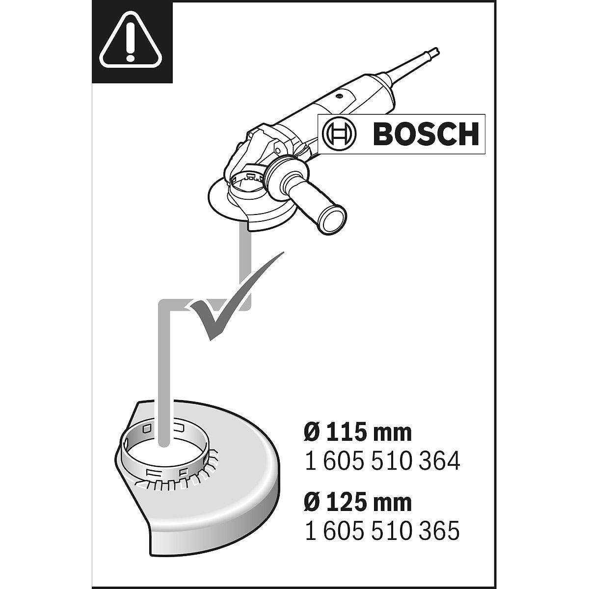 Bosch Absaughaube Full Cover GDE 115/125 FC-T  für Winkelschleifer 