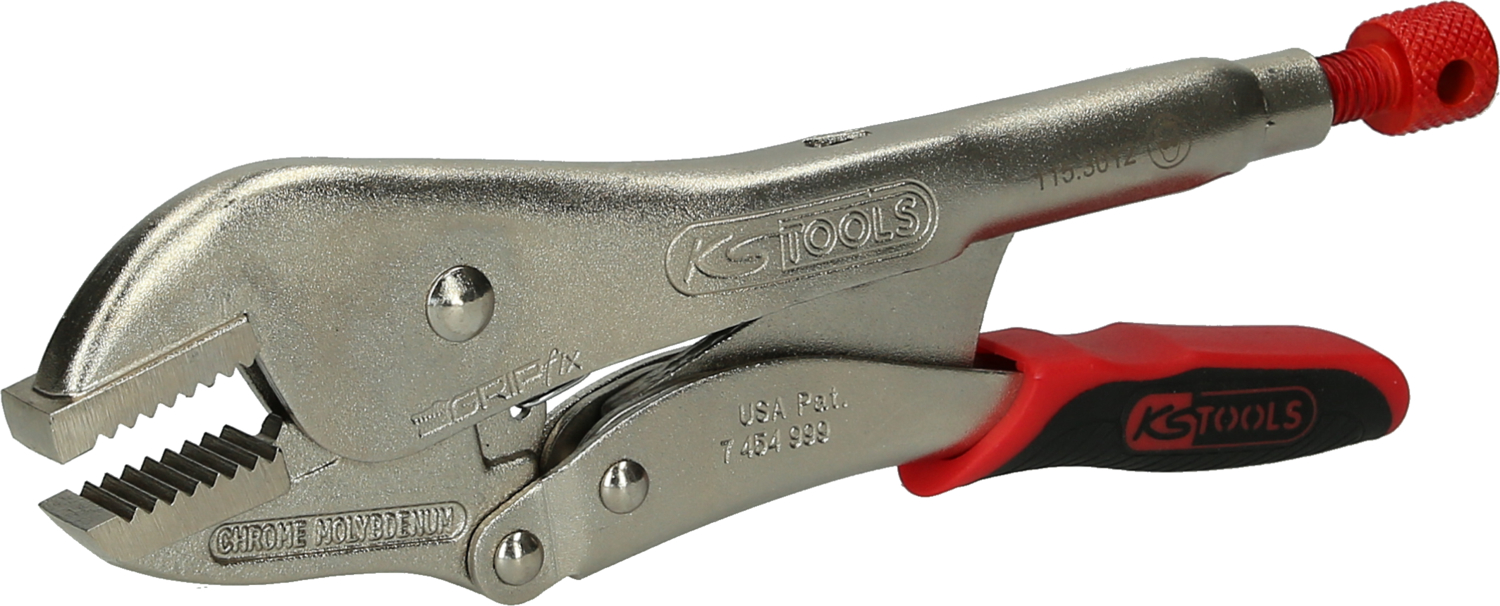 KS Tools Gripzange mit Easy-Release, gerade Backen,50mm,L=250mm
