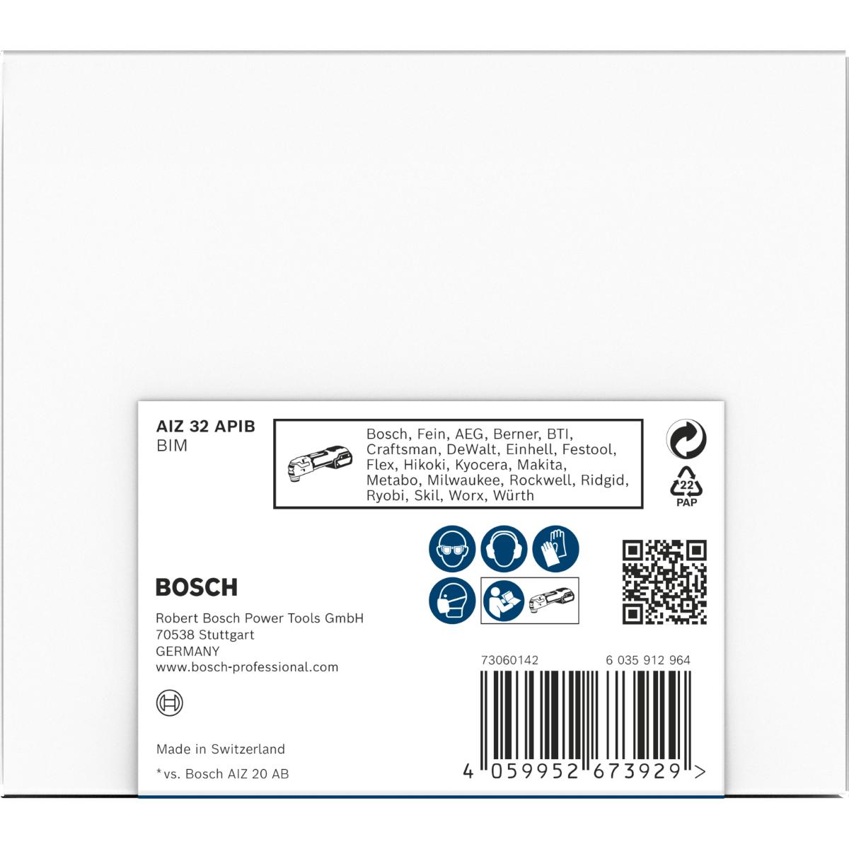 Bosch PRO AIZ 32 APIB Blatt für Multifunktionswerkzeuge,32 x 50 mm