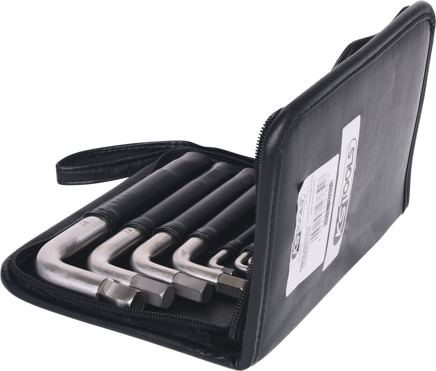 KS Tools TITANplus Winkelstiftschlüssel-Satz Innensechskant, 17-tlg