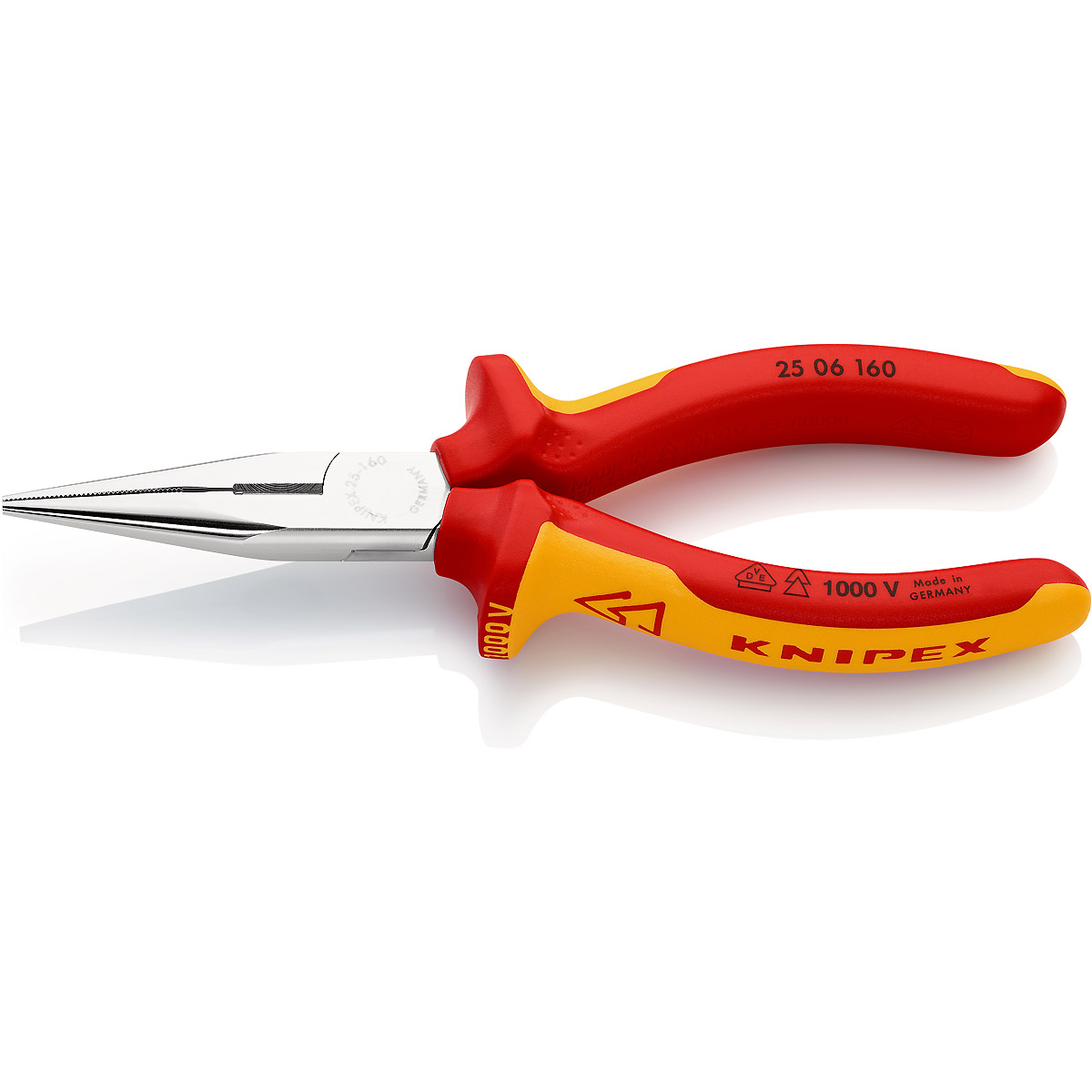 KNIPEX Flachrundzange mit Schneide (Radiozange)