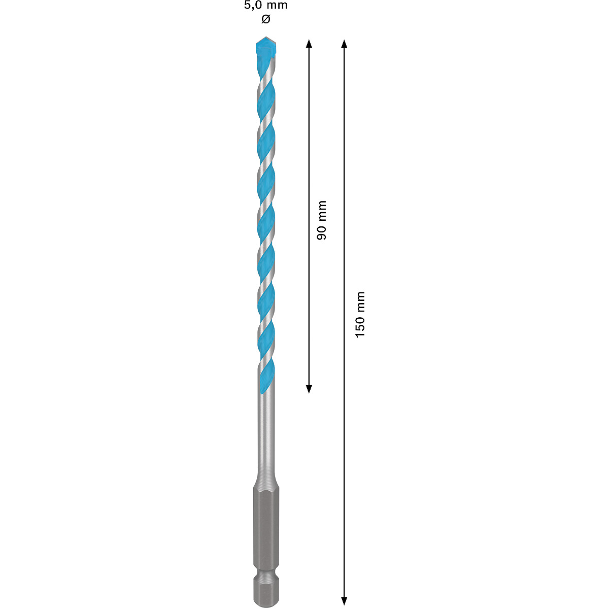 Bosch EXPERT HEX-9 MultiConstruction Bohrer, für Dreh- und Schlagbohrer