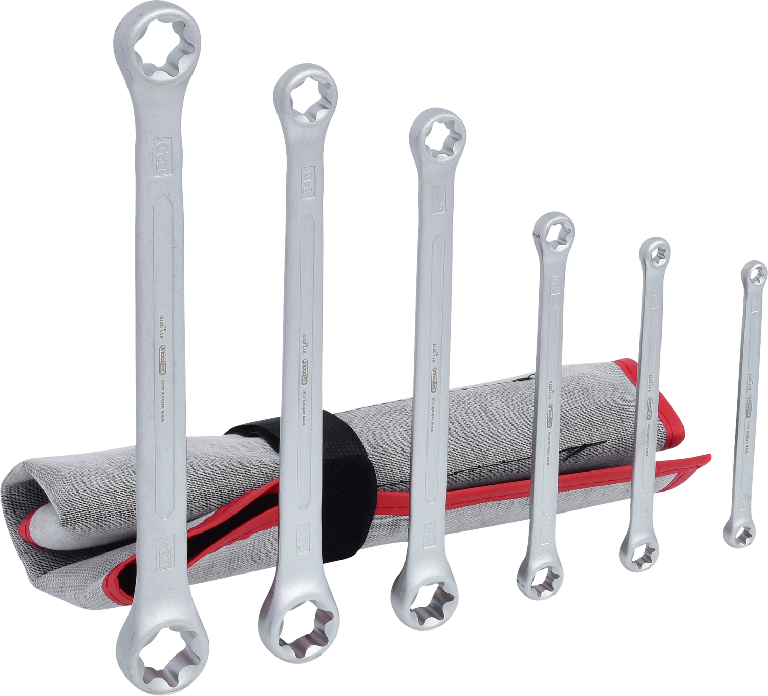 KS Tools Torx-E-Doppel-Ringschlüssel-Satz, 6-tlg