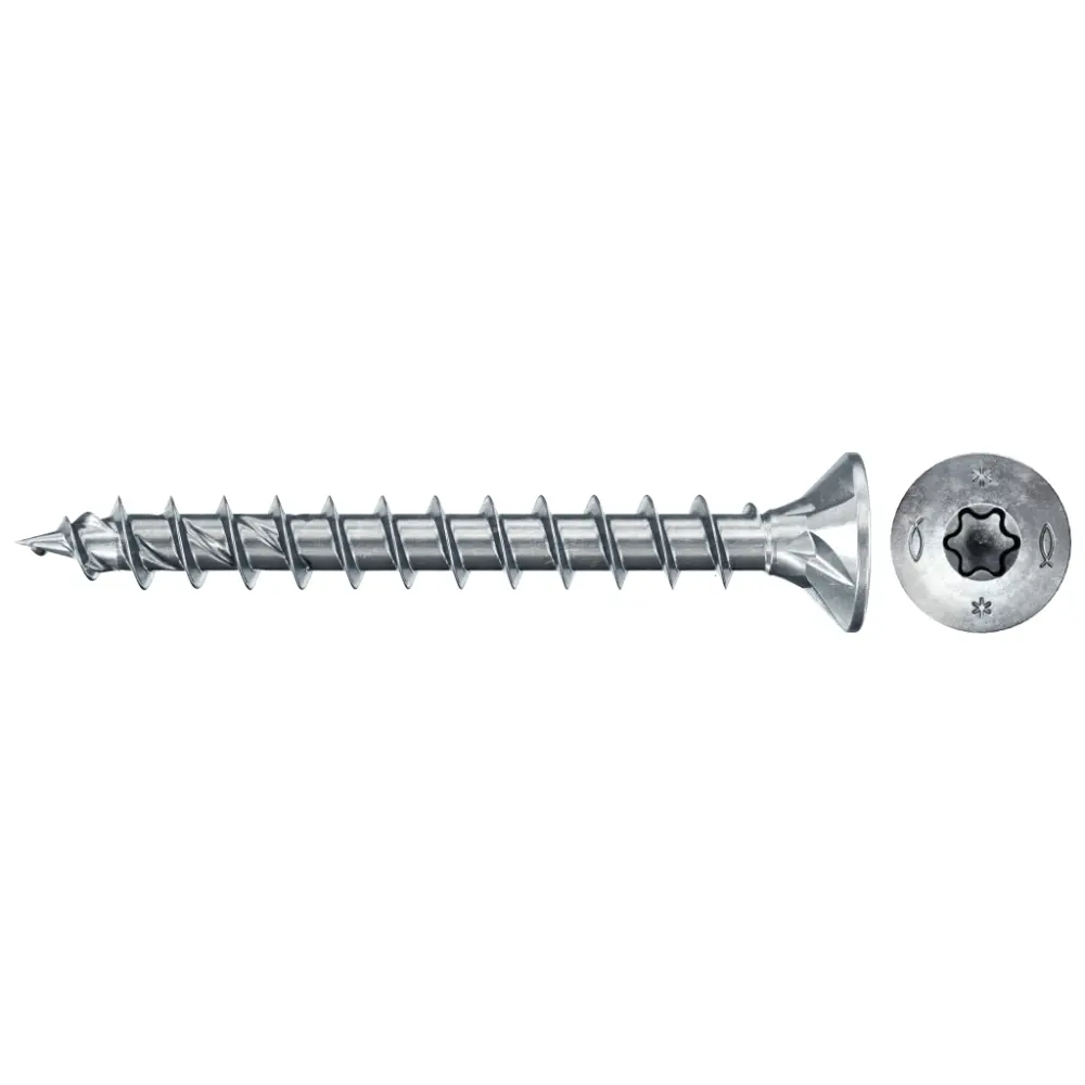 Fischer Spanplattenschraube 4,5x50 PowerFast FPF II CTF BC, Senkkopf, Innenstern TX, Vollgewinde