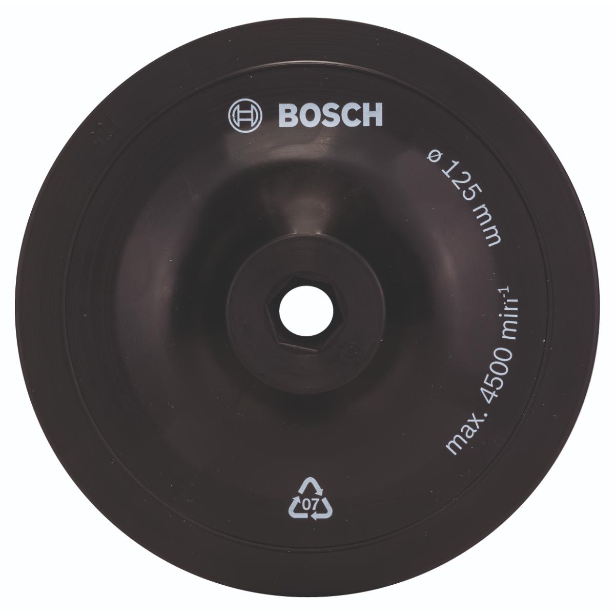 Bosch Schleifteller für Bohrmaschinen, 125 mm, Spannsystem