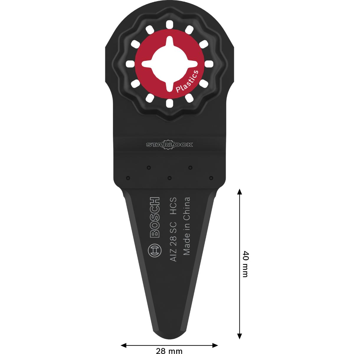 Bosch AIZ 28 SC Kunststoff Schneider, Starlock, 28 x 40 mm, 10-Stück