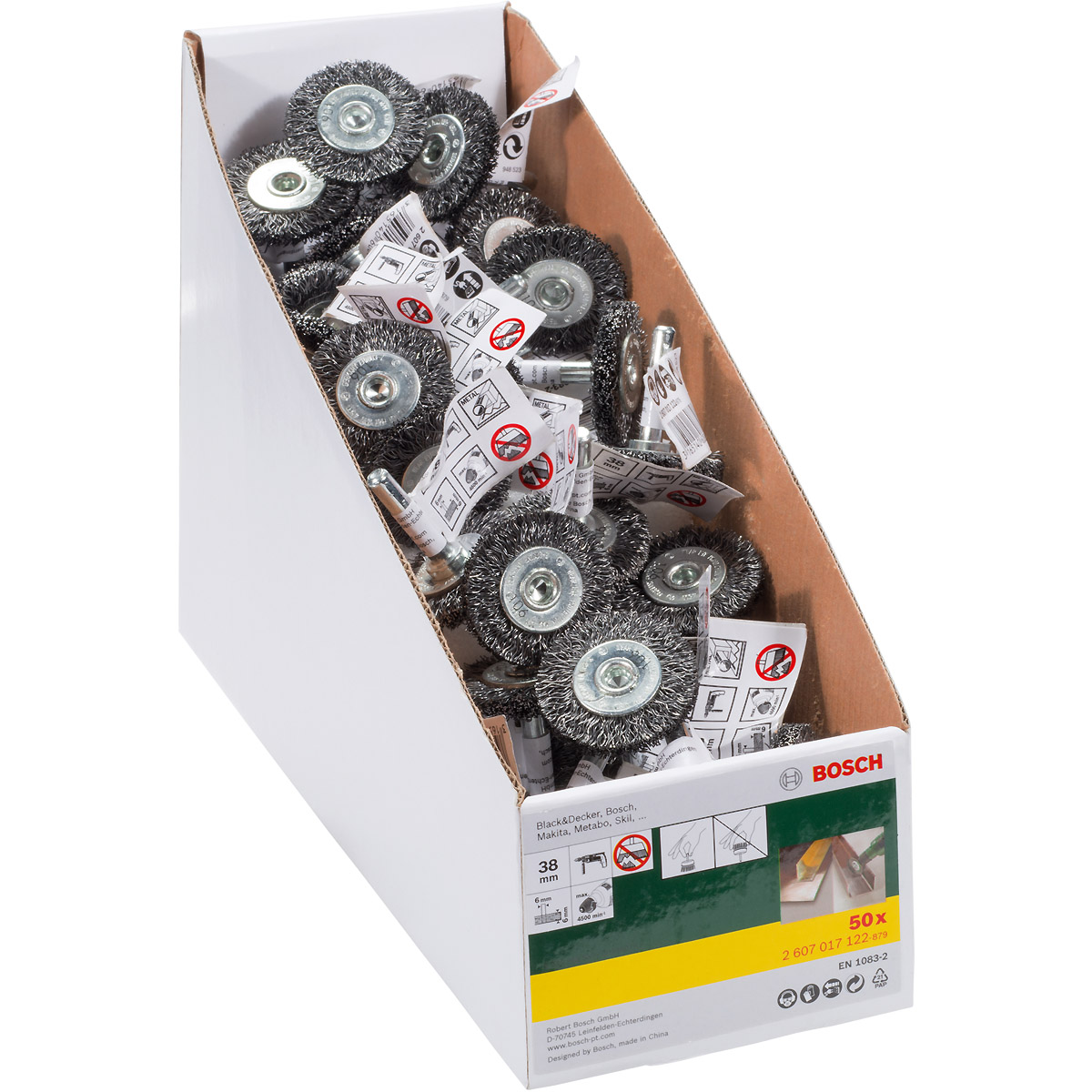 Bosch Scheibenbürste für Bohrmaschinen, gewellt, 38 mm, 6 mm