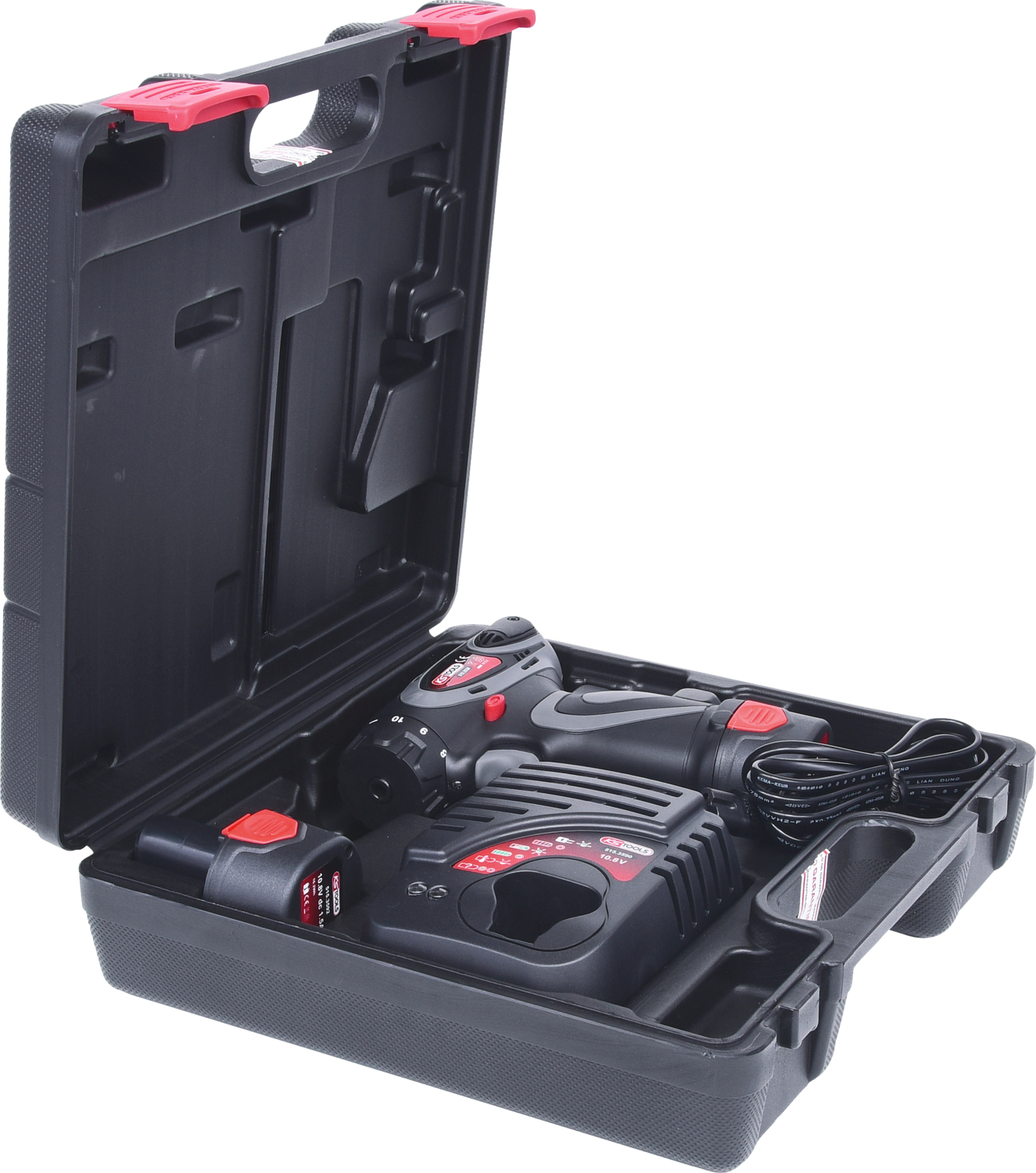 KS Tools 1-4'' Akku-Bit-Schrauber, 24Nm, 400 U-min 10,8V, mit 1 Akku und 1 Ladegerät