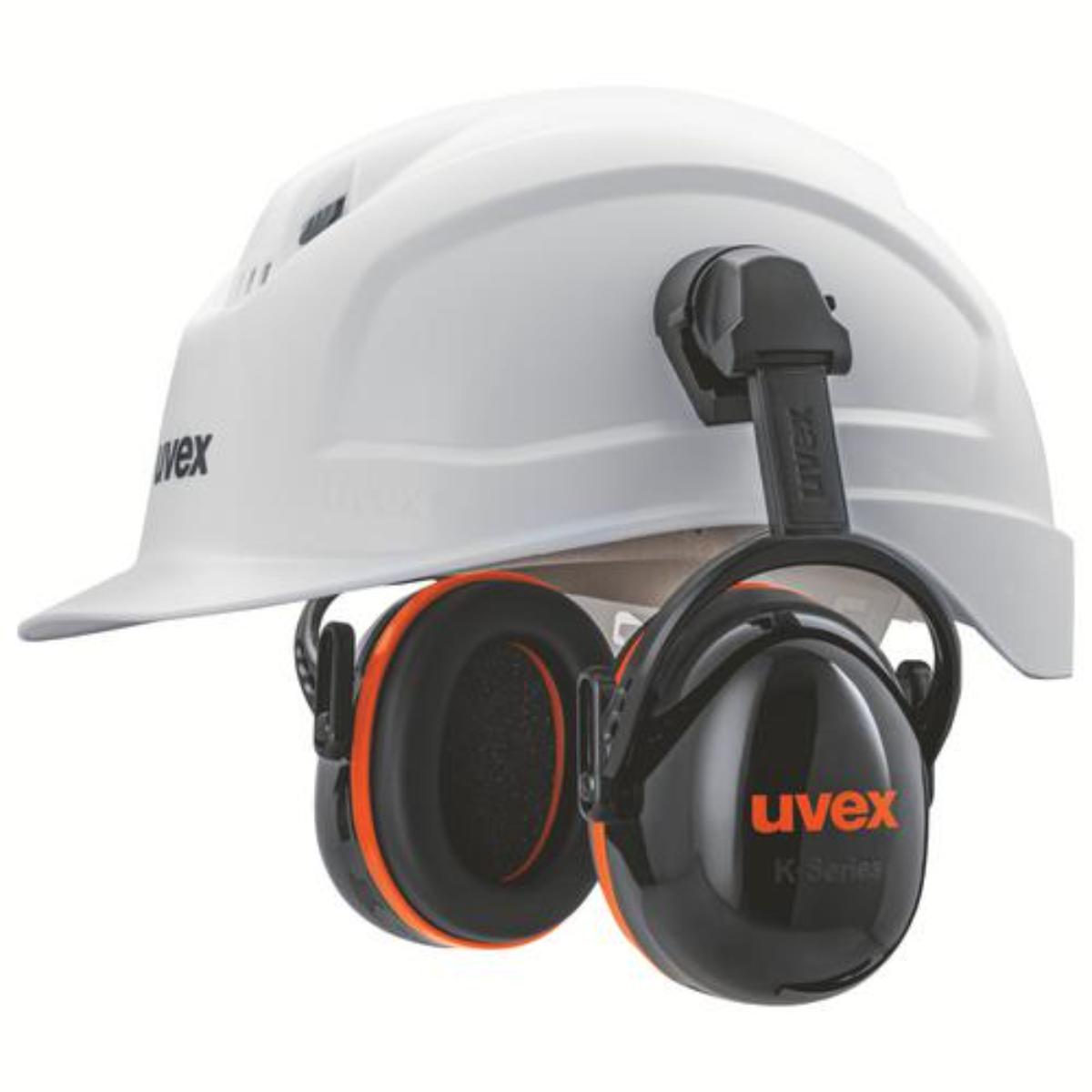 uvex K30H Kapselgehörschutz schwarz/ rot SNR 34 dB