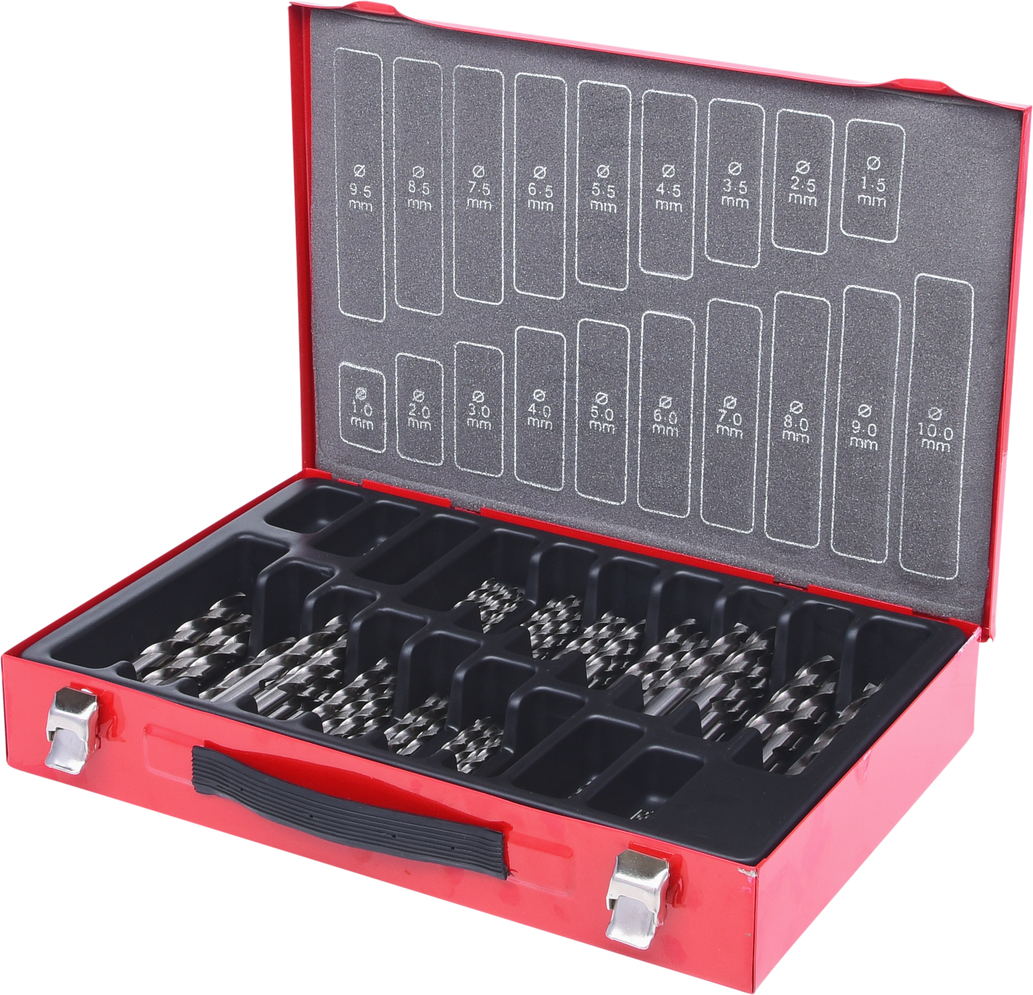 KS Tools HSS-G Spiralbohrer-Satz, 170-tlg, 1-10mm