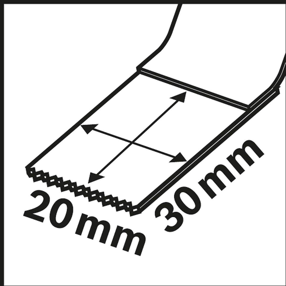 Bosch BIM Tauchsägeblatt AIZ 20 AB, Wood and Metal, 30 x 20 mm