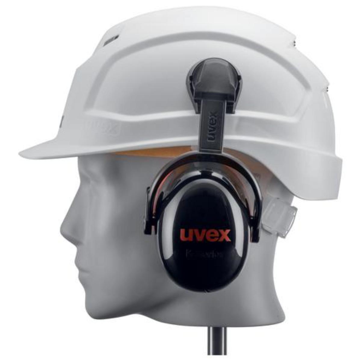 uvex K30H Kapselgehörschutz schwarz/ rot SNR 34 dB