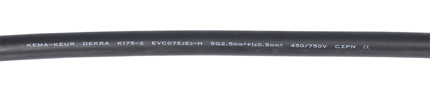 efuturo Ladekabel gerade, Typ 2 auf Typ 2 Stecker, 3 Phasen, bis zu 11 kW, 16 A, 400 V, Mode 3, 3m