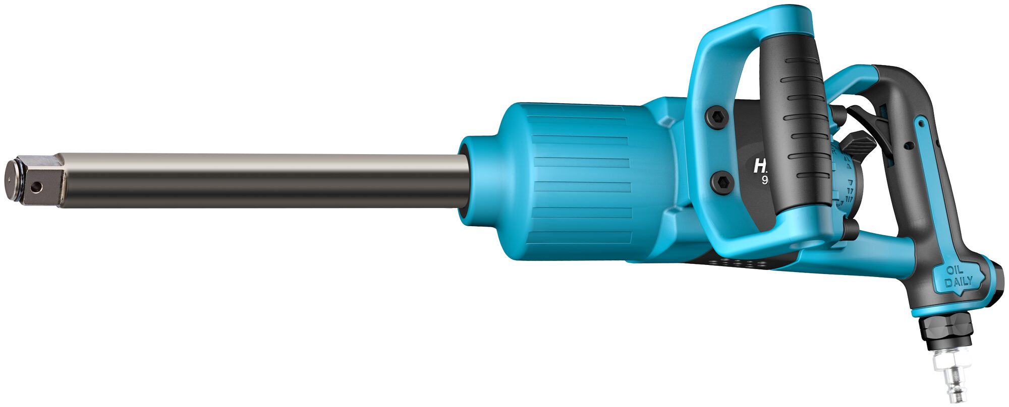 HAZET Schlagschrauber, lange Spindel, 3.400 Nm, 1 Zoll