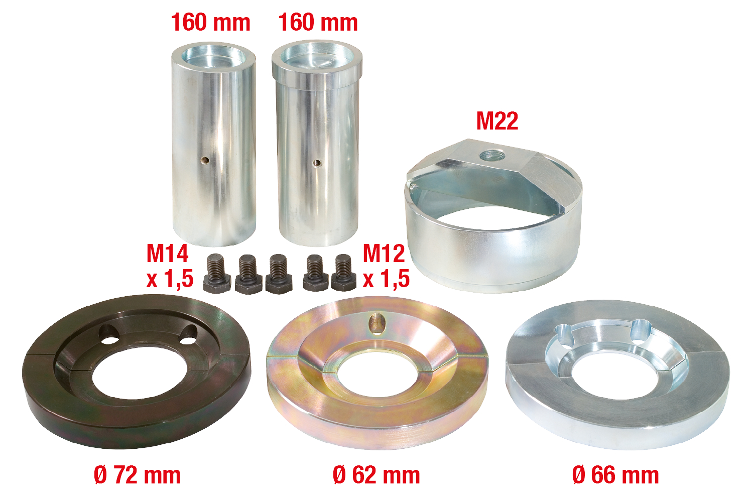 KS Tools Radlagerwerkzeug-Satz für VAG, 14-tlg