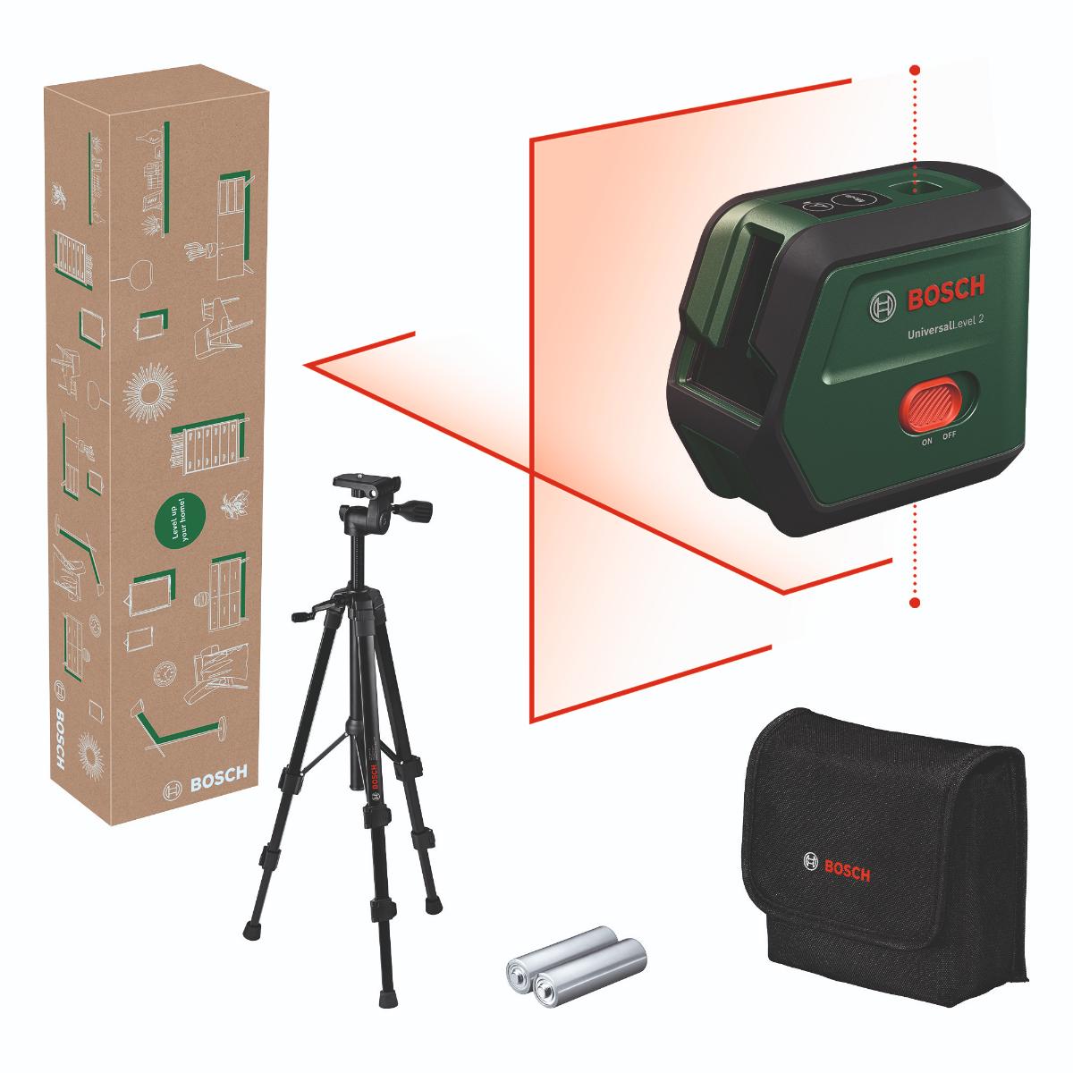 Bosch Kreuzlinien-Laser UniversalLevel 2 Set