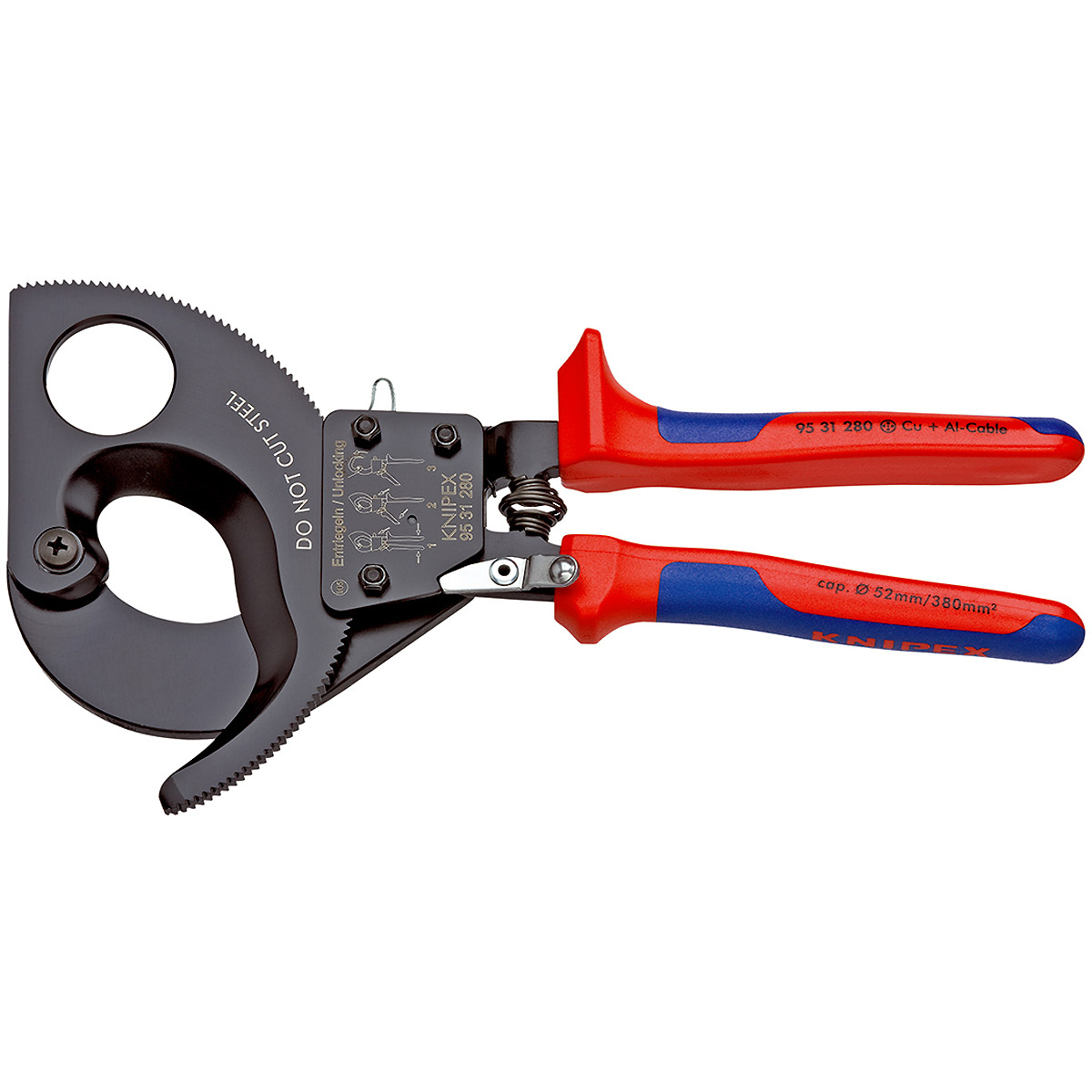 KNIPEX Kabelschneider schwarz lackiert