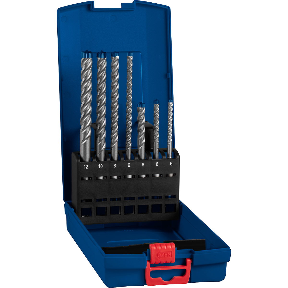 Bosch EXPERT SDS plus-7X Hammerbohrer-Set, für Bohrhämmer 7-tlg 5, 6, 6, 8, 8, 10 12mm