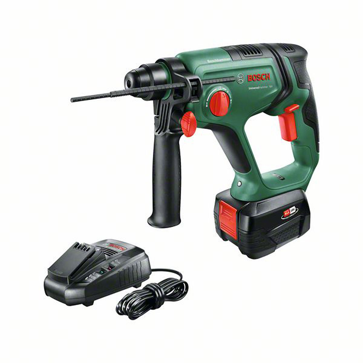 Bosch Akku-Bohrhammer UniversalHammer 18V, 1 Akku PBA 18V 4.0Ah W-C, Ladg. u. Koffer