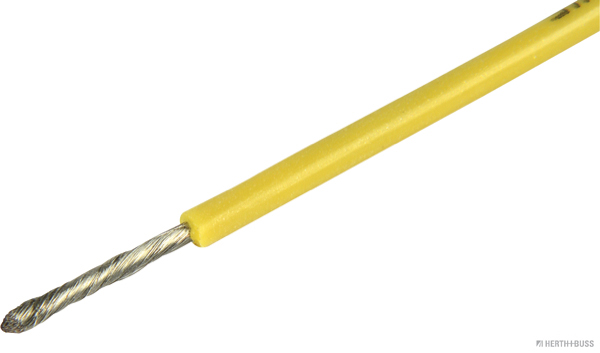 HERTH&BUSS Elektroleitung, Silikon 0,75 mm², gelb, 5 m