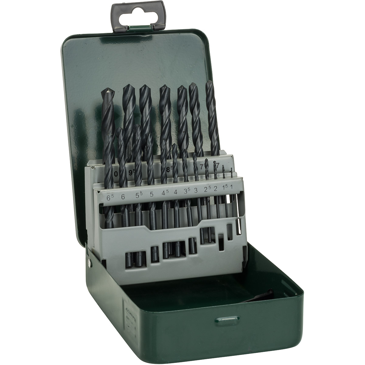 Bosch Metallbohrer-Set HSS-R, 19-teilig, 1 - 10 mm, Metallkassette