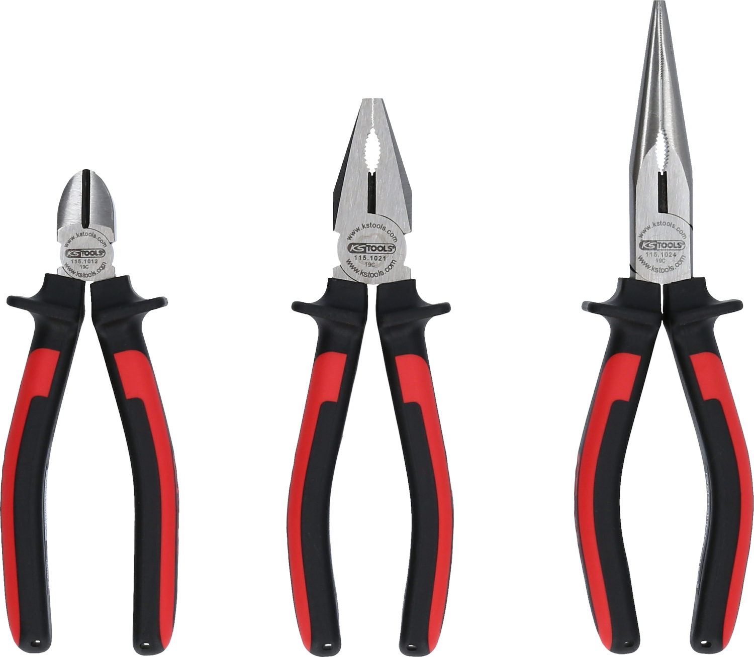 KS Tools ERGOTORQUE Zangen-Satz, 3-tlg