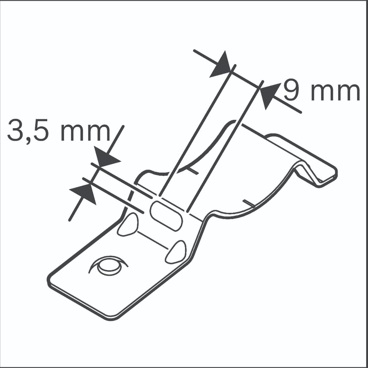 Bosch PRO EMT-B Metall-Kabelbandhalter, 100 Stück