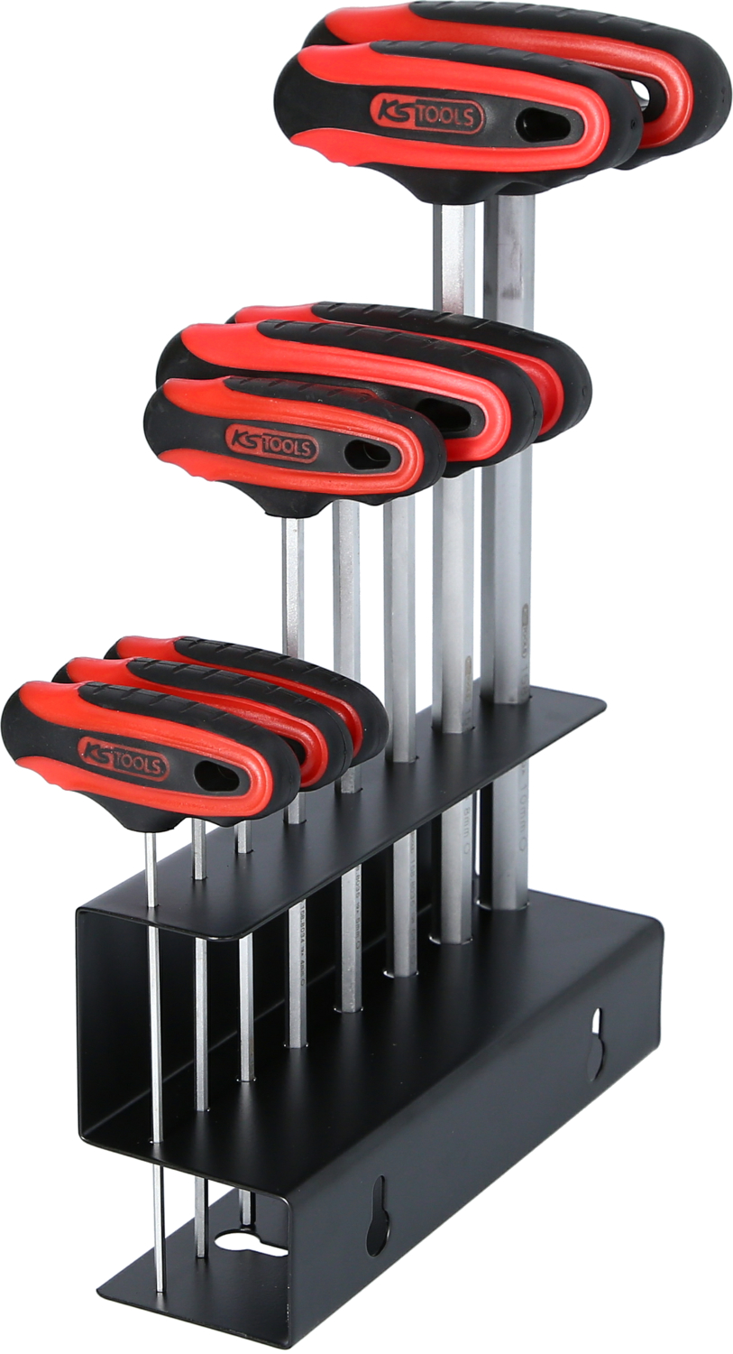 KS Tools T-Griff-Innensechskant-Schlüssel-Satz, 8-tlg