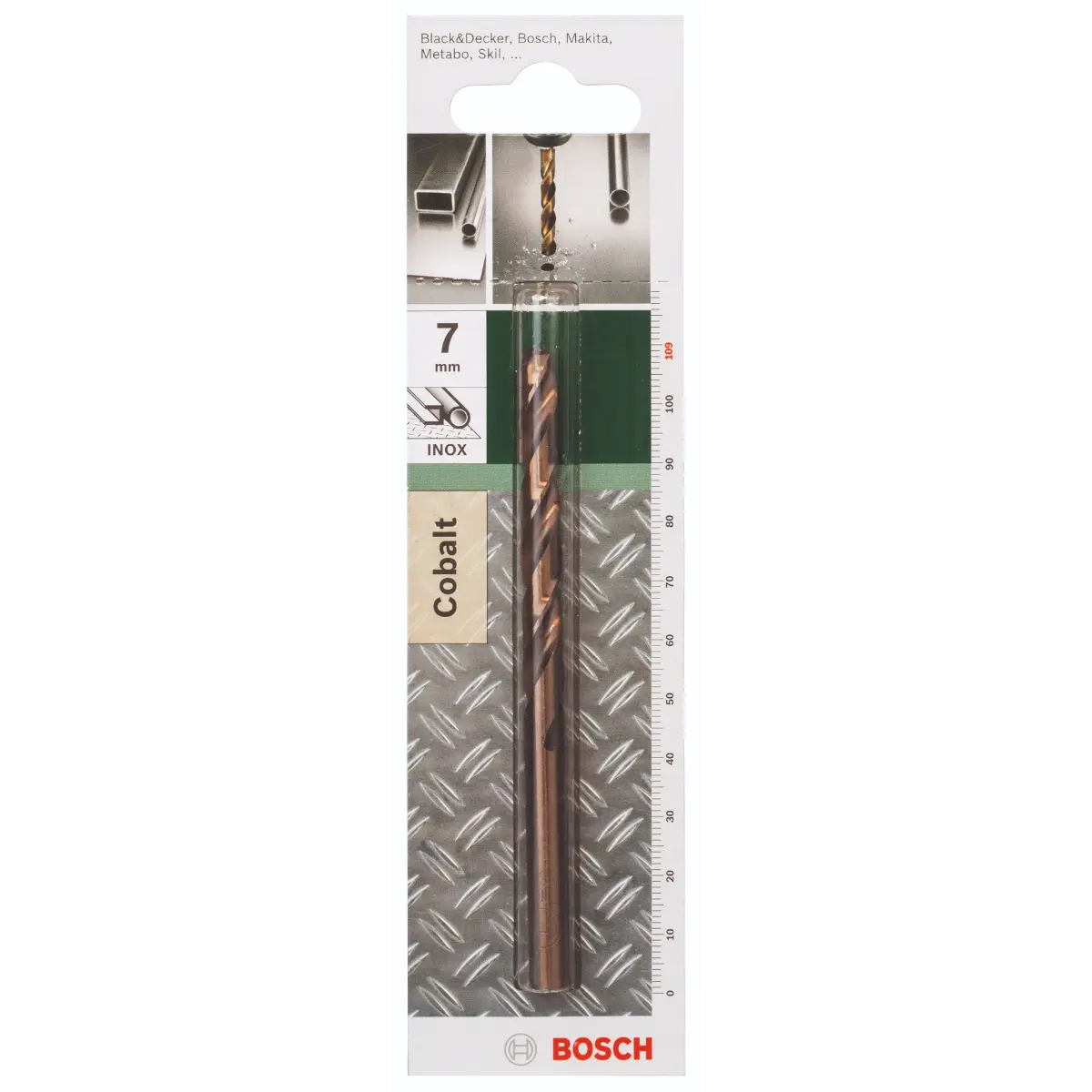 Bosch Metallbohrer HSS-Co, DIN 338 D= 7,0 mm, L= 109 mm