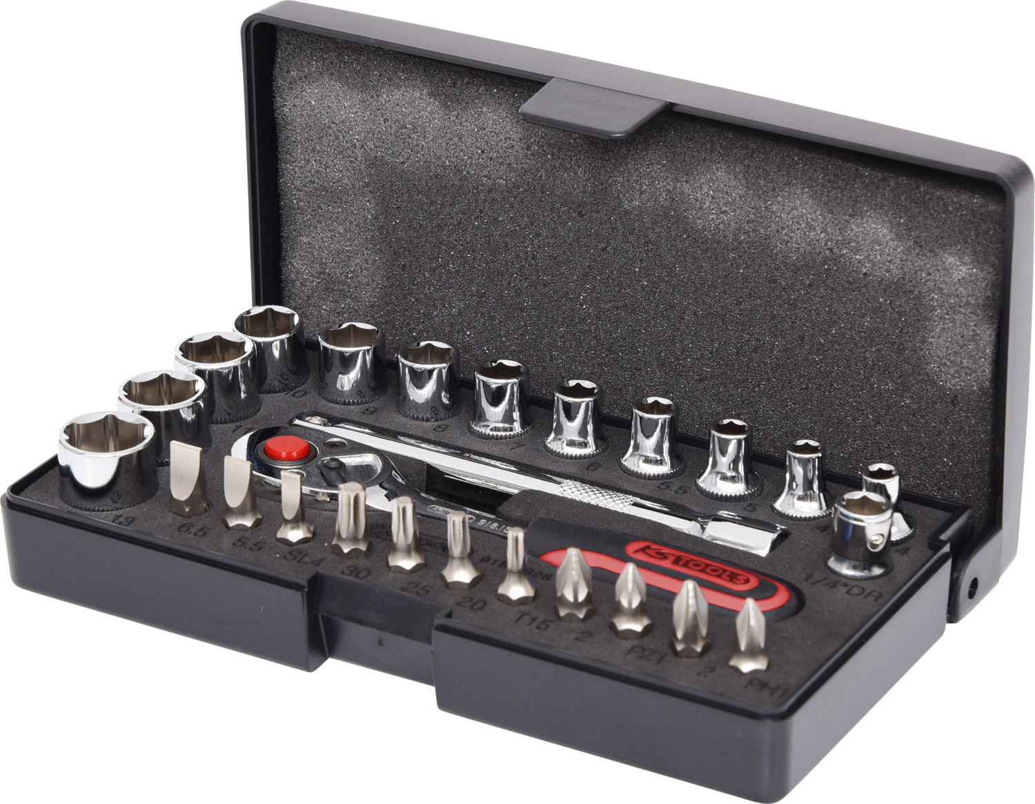 KS Tools 1/4" CHROMEplus Steckschlüssel-Satz, 26-tlg