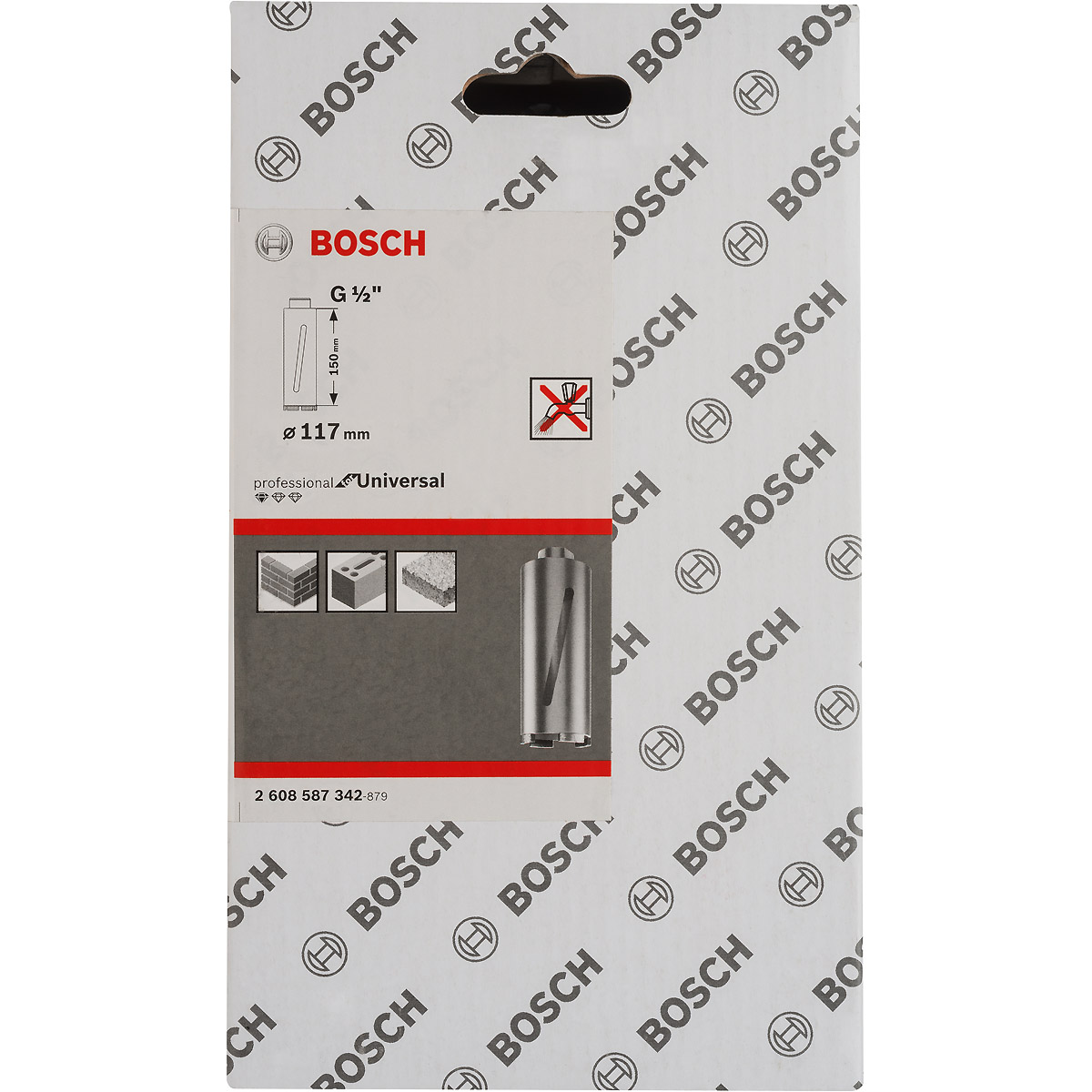 Bosch Diamanttrockenbohrkrone G 1/2 Zoll, Standard for Universal
