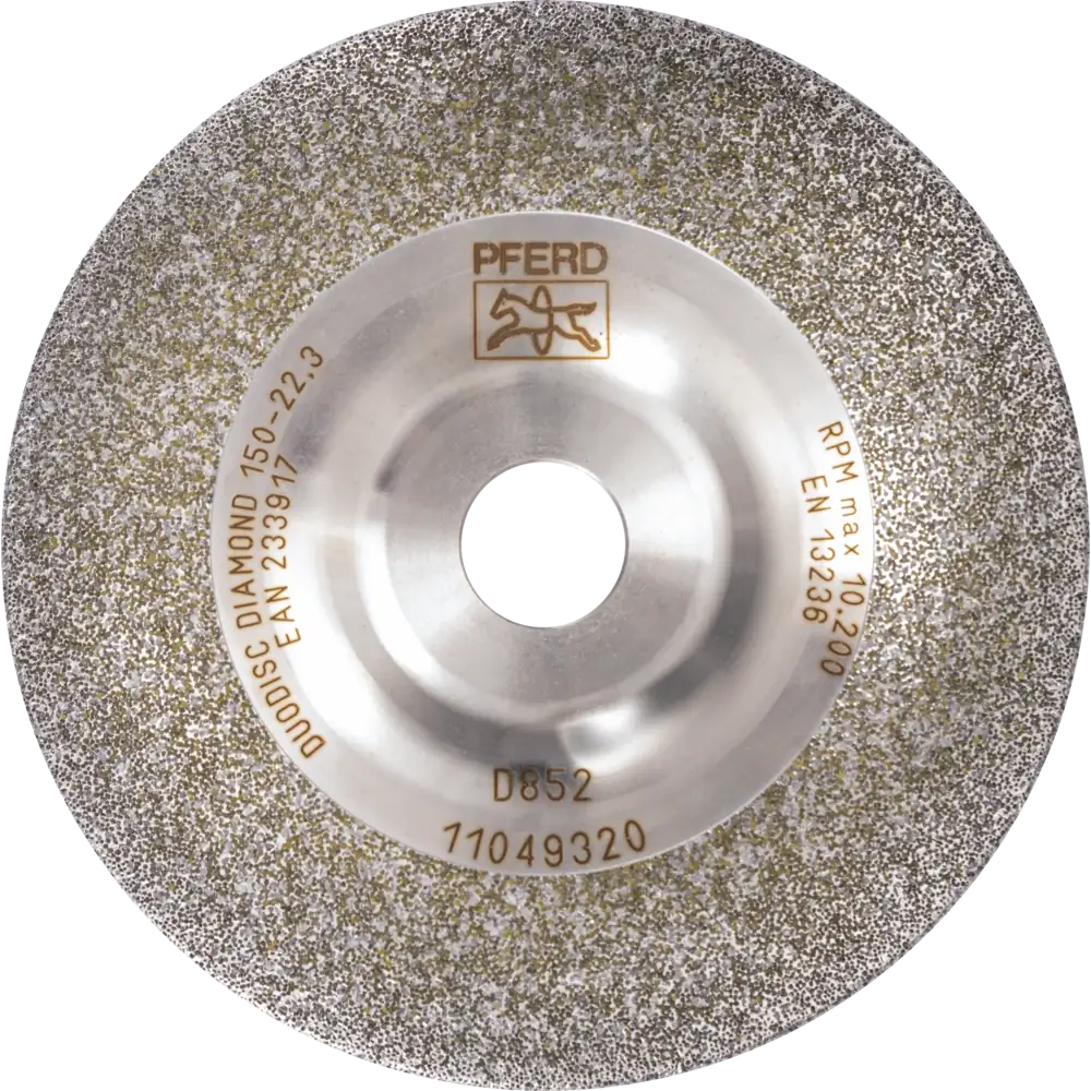 PFERD TOOLS DUODISC DIAMOND 125x22,23 mm D852 (sehr grob) zum Bearbeiten harter Werkstoffe