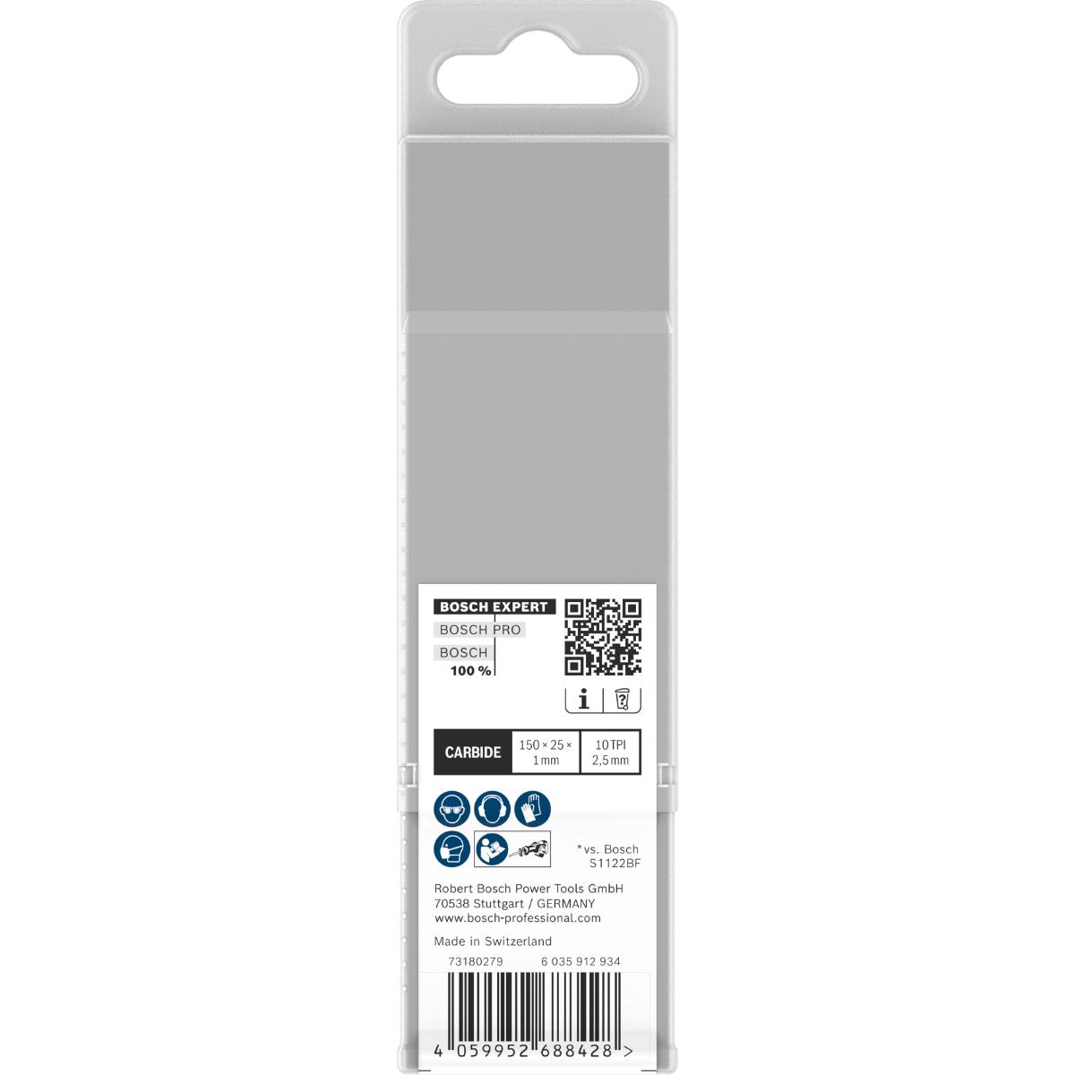 Bosch EXPERT Medium-Thick Tough Metal S955HHC Säbelsägeblatt, 10-Stück