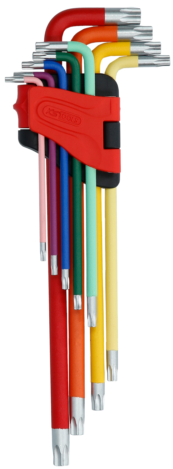KS Tools Torx-Winkelstiftschlüssel-Satz, extra lang, 9-tlg